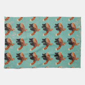 Red Panda & Owl Towel Theedoek (Horizontaal)