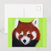 Red Panda Painting Briefkaart (Voorkant / Achterkant)