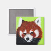 Red Panda Painting Magneet (Voorkant / Achterkant)