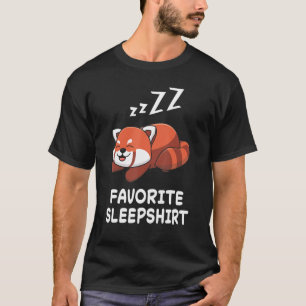 Red Panda Pandas Nap Sleeping Sleep Pajama Pajamas T-shirt