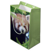 Red Panda Pattern Medium Cadeauzakje (Voorkant Gekanteld)
