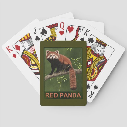 Red Panda Pokerkaarten (Achterkant)