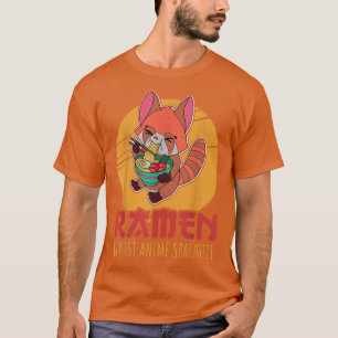 Red Panda Ramen Noodle Japan Cuisine Japanese Asia T-shirt