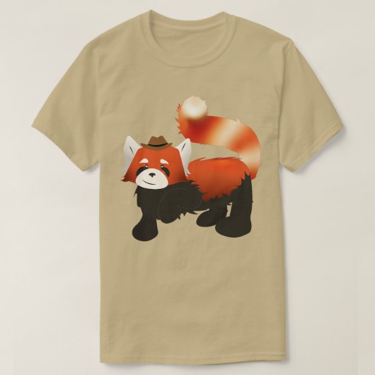 Red Panda rechercheur 2 T-shirt (Design voorkant)
