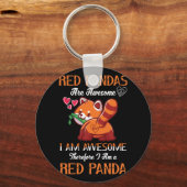 Red Panda Red Panda Lover Red Panda Sleutelhanger (Voorkant)