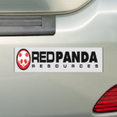 Red Panda Resources Bumpersticker (Op auto)