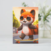 Red Panda Rides Kaart (Staand voorkant)