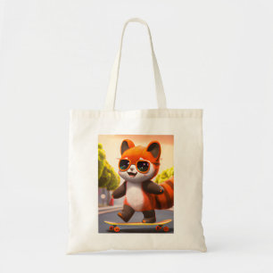 Red Panda Rides Tote Bag