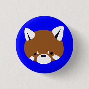 Red Panda Ronde Button 3,2 Cm