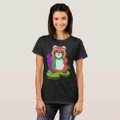 Red Panda Skier Ski T-shirt (Voorkant volledig)