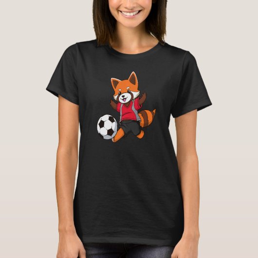 Red Panda Soccer No 3 T-shirt (Voorkant)