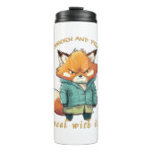 Red Panda Stubborn Deal Met Het Schattig Schattig Thermosbeker (Voorkant)