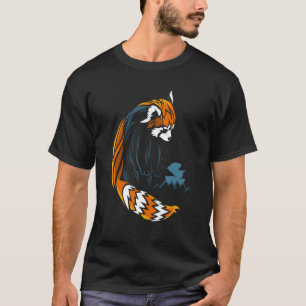 Red Panda tattoo stijl T-shirt
