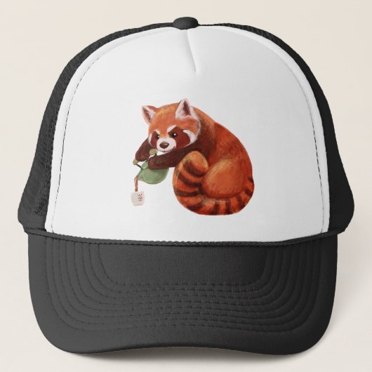Red Panda Tea Time Trucker Pet (Voorkant)