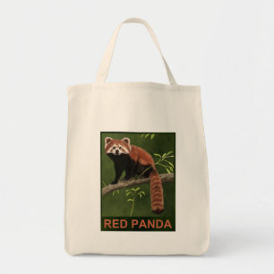 Red Panda Tote Bag