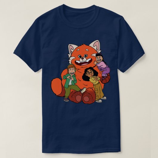 Red Panda TURNING RED T-shirt (Design voorkant)