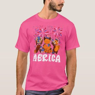 Red Panda Vuurwerk Zonnebril Pet Merica 4th of T-shirt