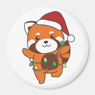 Red Panda Winter Animals Red Pandas Magn Magneet