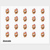 Red Panda Winter Animals Red Pandas Squa Vierkante Sticker (Vel)