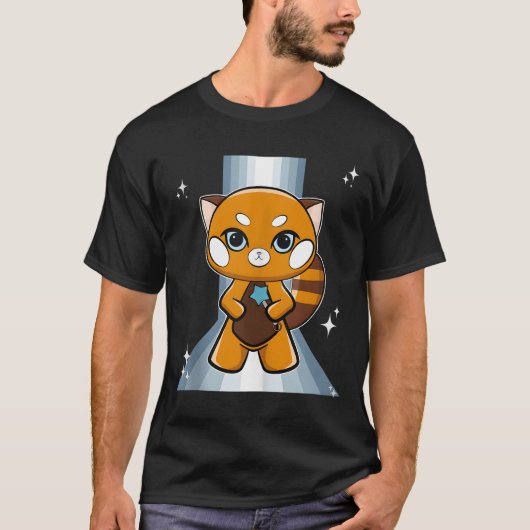 Red Panda With Scepter T-shirt (Voorkant)