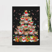 Red Panda Xmas Lighting Tree Santa Red Panda Chris Kaart (Voorkant)