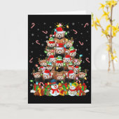 Red Panda Xmas Lighting Tree Santa Red Panda Chris Kaart (Gele Bloem)