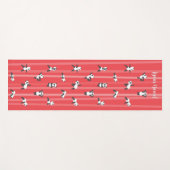 Red Panda Yoga Mat Custom Name Same on Both Sides (Voorkant (horizontaal))