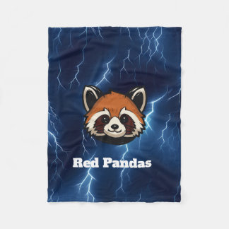 Red Pandas Custom Fleece Blanket Deken