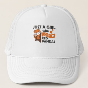 Red Pandas Girl Love Red Panda Kawaii Cute Animals Trucker Pet