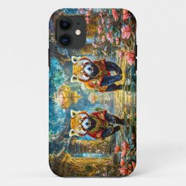 Red Pandas Jade Palace Design van Rich AMeN Gill iPhone 11 Hoesje