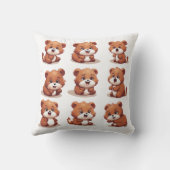 Red Pandas Kussen (Achterkant)