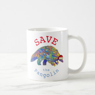Red Pangolins schattige Kerstmis Slogan Koffiemok