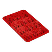 Red Papercut Rooster Calendar 2017 Magnet (Côté Droit)