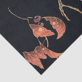 Red Parrot aan de tak van een boom van Ito Jakuchu Tissuepapier (Detail)