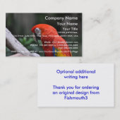 Red Parrot - sjabloon voor visitekaartjes (Voorkant / Achterkant)