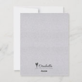 Red Parties scintillant Love Valentine's Day Carte (Dos)