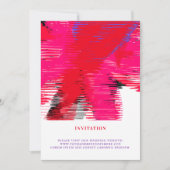 RED Passion Invitations Linear Kaart (Voorkant)