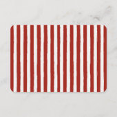 Red Pasta Holy Cannoli Italian Birthday Details Informatiekaartje (Achterkant)
