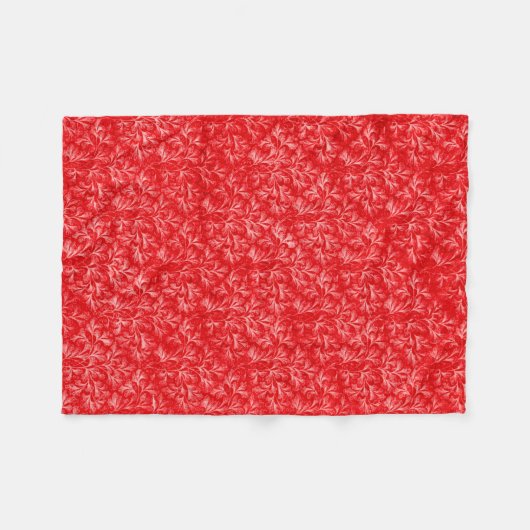 Red  Pattern Fleece Blanket (Voorkant (Horizontaal))
