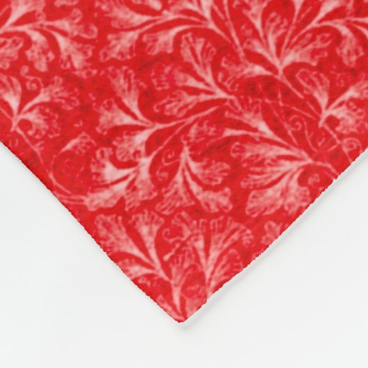 Red  Pattern Fleece Blanket (Hoek)