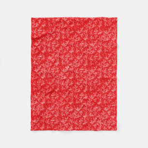 Red  Pattern Fleece Blanket