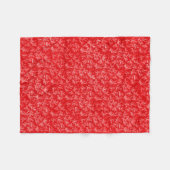 Red  Pattern Fleece Blanket Deken (Voorkant (Horizontaal))