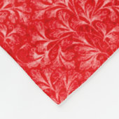 Red  Pattern Fleece Blanket Deken (Hoek)