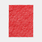 Red Pattern Fleece Blanket Deken (Voorkant)