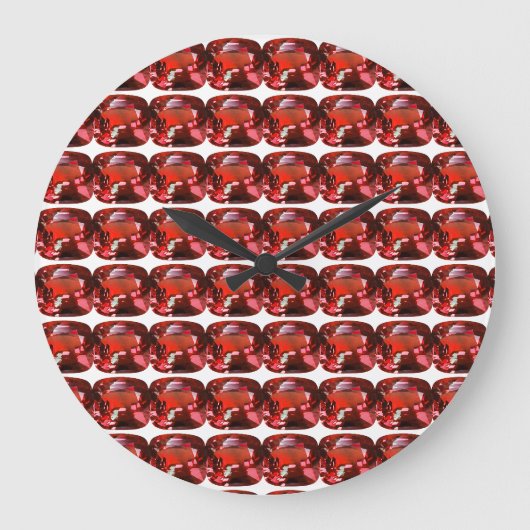 Red Pattern Grote Klok (Voorkant)