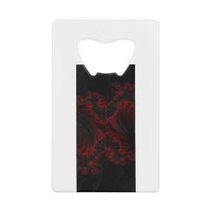 Red Pattern Kredietkaart Flessenopener