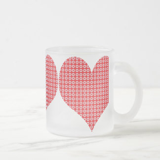 Red Pattern Love Hearts Mok
