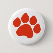 Red Paw Print Button (Voorkant)