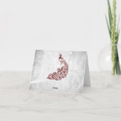 Red Peacock - Hartelijk dank Kaart (Achterkant)