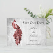 Red Peacock sparen de Datum aankondiging (Staand voorkant)